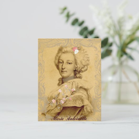 マリーアントワネット変造アートイラストレーション ポストカード (スタンド正面)