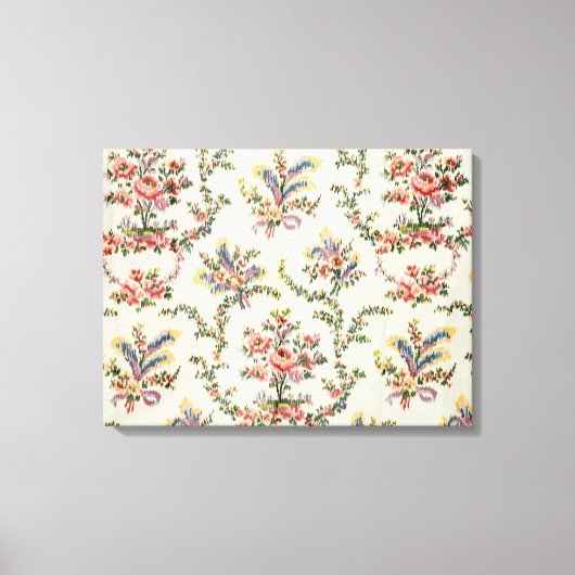 マリーアントワネット女王のためにパラで織られた布 キャンバスプリント (正面)