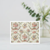 マリーアントワネット女王のためにパラで織られた布 ポストカード (スタンド正面)