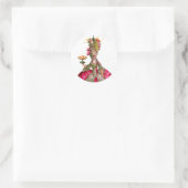 マリーアントワネット孔雀とケーキ ラウンドシール (バッグ)