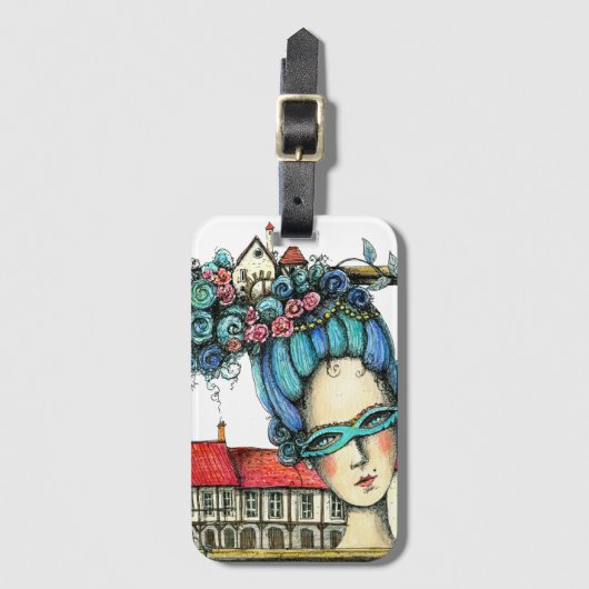 マリーアントワネット荷物タグ ラゲッジタグ (正面縦)