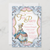 マリーアントワネット誕生日ティーパーティー 招待状 (正面)