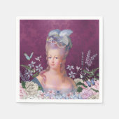 マリーアントワネット食べレッツケーキ誕生日 スタンダードカクテルナプキン (正面)