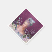 マリーアントワネット食べレッツケーキ誕生日 スタンダードカクテルナプキン (角)