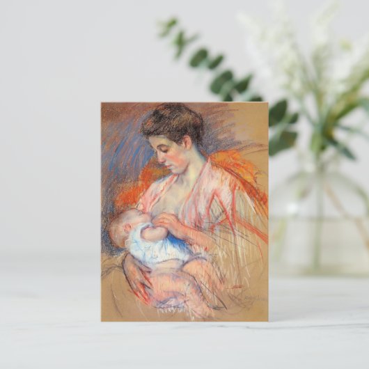 マリーカサットマザージャンヌナーナーズナーズベビー ポストカード (スタンド正面)