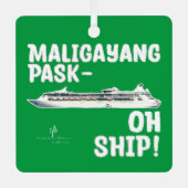 マリーガヤンPask-OH船！Gr/Slv変更クルーズ広場 メタルオーナメント (正面)