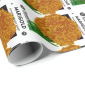 マリーゴールドのヴィンテージの種の包み ラッピングペーパー (ロールコーナー)