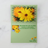 マリーゴールドは「」カード感謝していしています サンキューカード (内部)