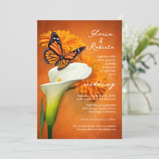 マリーゴールド&バタフライメキシコ結婚ズ 招待状 (スタンド正面)