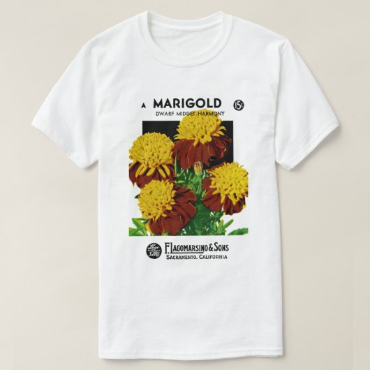 マリーゴールド Tシャツ (デザイン正面)