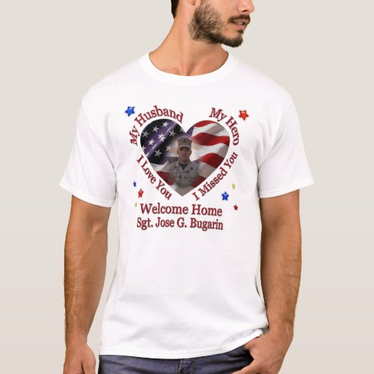 マリーナのカスタムな夫の帰郷のワイシャツ Tシャツ (正面)