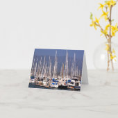 マリーナのボート カード (黄色い花)