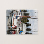 マリーナのヨット、ポートフェアリー、ビクトリア、オーストラリア ジグソーパズル (横)