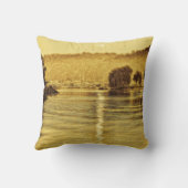 マリーナの夏の夕日 クッション (裏面)