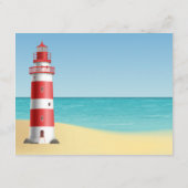 マリーナの灯台ウェディング案内 海辺 オーシャン エンクロージャーカード (裏面)