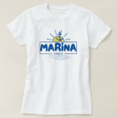 マリーナの雰囲気 ネイビーアンカーTシャツ Tシャツ (デザイン正面)