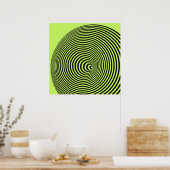 マリーナアポロニオプリント（緑） ポスター (キッチン)