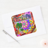 マリーナデルレイトロピカルフレンズステッカー スクエアシール (封筒)