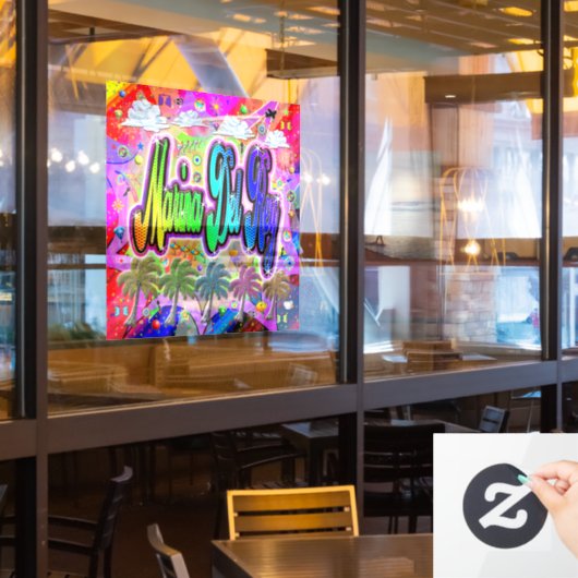 マリーナデルレイヴィスタウ表現ィンドウィング ウィンドウサイン (レストラン窓)