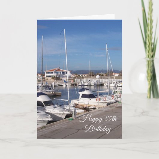 マリーナパーソナライズされた85th誕生日 カード (正面)