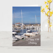 マリーナパーソナライズされた85th誕生日 カード (黄色い花)