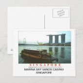 マリーナベイサンズカジノシンガポール ポストカード (正面/裏面)