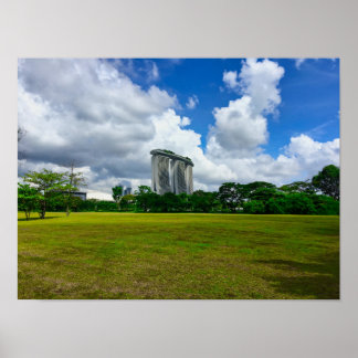 マリーナベイサンズシンガポールスカイライン ポスター