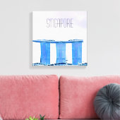 マリーナベイサンズシンガポール キャンバスプリント (インサイチュ (リビング))