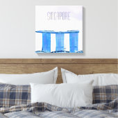 マリーナベイサンズシンガポール キャンバスプリント (インサイチュ (寝室))
