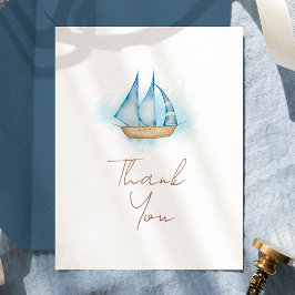 マリーナベイビーシャワー ホワイト サンキューカード