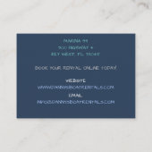 マリーナボートに白いボートレンタル 名刺 (裏面)