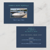 マリーナボートに白いボートレンタル 名刺 (正面/裏面)