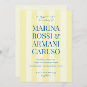 マリーナモダン結婚式招待状 招待状 (正面/裏面)