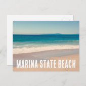 マリーナ州ビーチヴィンテージスタイル写真 ポストカード (正面/裏面)