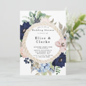 マリーナ航海の開花ウェディングシャワー招待状 (スタンド正面)