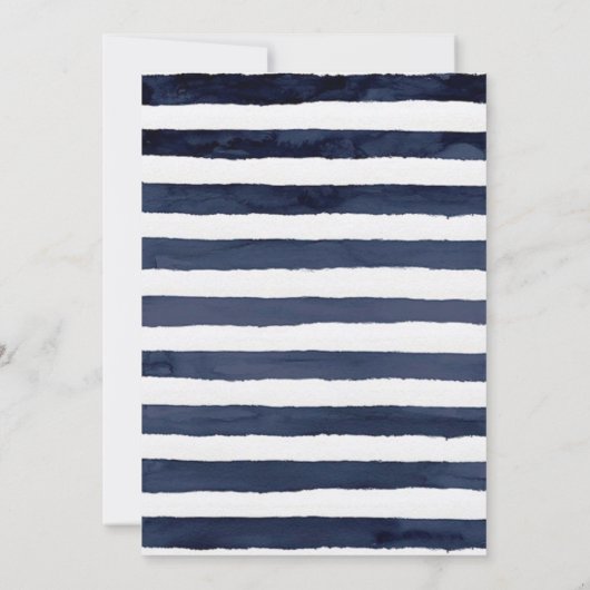 マリーナ航海の開花ウェディングシャワー招待状 (裏面)