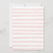 マリーナ航海の開花ネイビー赤面ピンク結婚ズ 招待状 (裏面)