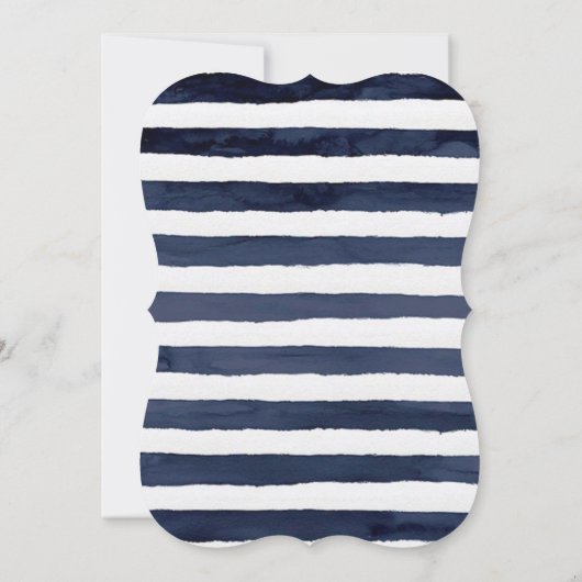 マリーナ航海の開花結婚ズサンキューカード 招待状 (裏面)