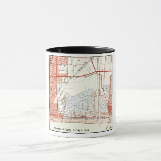 マリーナ・デル・レイ1950年、U.S.G.S. マグカップ (中央)