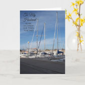 マリーナ パーソナライズ 夫 結婚記念日 カード (黄色い花)