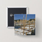 マリーナ、ポート·ド·ソラー、西海岸、マロルカ 缶バッジ (正面&裏面)