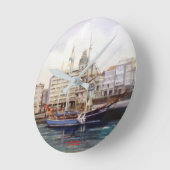 マリーナ/マリニャ/シースケープ ラウンド壁時計 (傾斜)