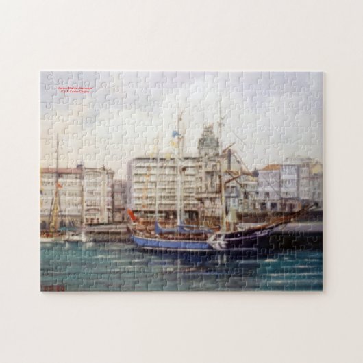 マリーナ/リアス式海岸/海景画 ジグソーパズル (横)