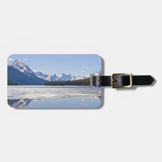 マリーニュ湖 – ジャスパー国立公園，カナダ ラゲッジタグ (正面横)