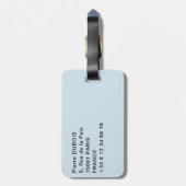 マリーニュ湖 – ジャスパー国立公園，カナダ ラゲッジタグ (裏面縦)