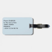 マリーニュ湖 – ジャスパー国立公園，カナダ ラゲッジタグ (裏面横)