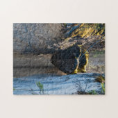 マリーニュ・キャニオンのチョックストーンズ – アルバータ,カナダ ジグソーパズル (横)