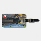 マリーニュ・キャニオンのチョックストーンズ – アルバータ,カナダ ラゲッジタグ (正面横)