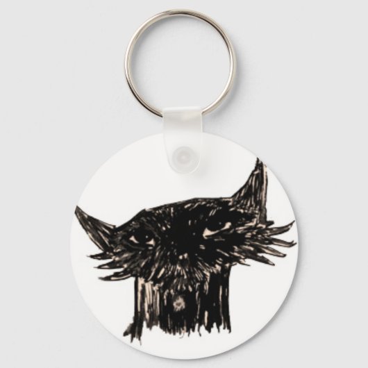 マリーフィッシュ漫画の頭 キーホルダー (正面)