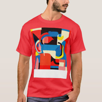 マリープライマリーバウハウス抽象デザイン Tシャツ